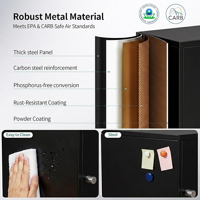 Cube Storage Organizer, Small Steel Cabinet - Image 7