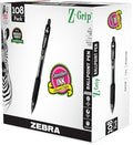 Zebra Pen Z-Grip Retractable Ballpoint Pen, Smooth-Flowing Black Ink, 1.0mm by ZebraPen
