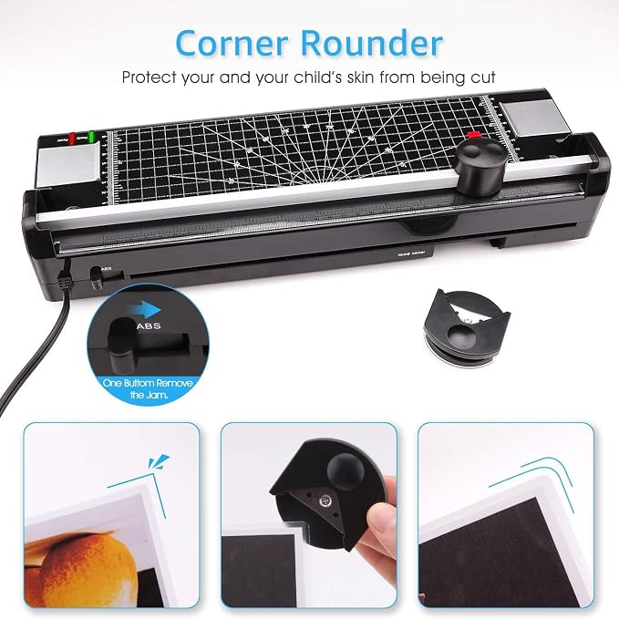 Laminator Machine for A3/A4/A6, YE381 13inch Thermal & Cold Laminating Machine - Image 4