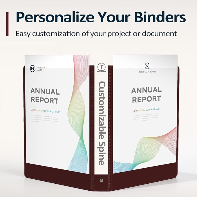 BinderX Extra Durable 1.5 Ring Binder, Round Ring 1.5 Inch Binders, Fits 325 - Image 5