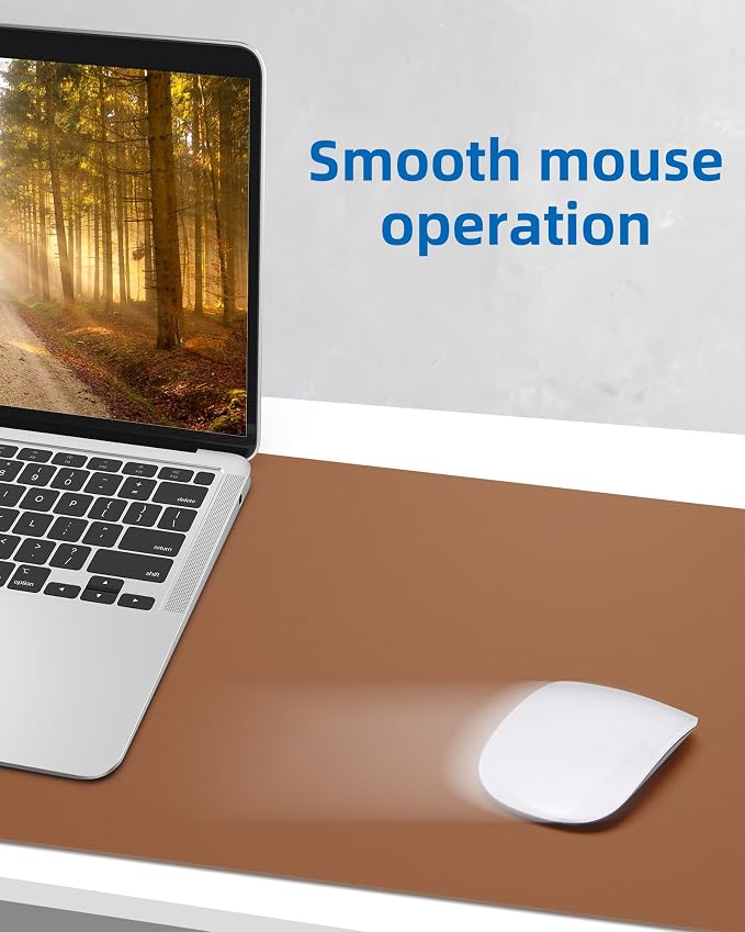 Non-Slip Desk Pad, Mouse Pad, Waterproof PU Leather Desk Protector, Ultra Thin - Image 5