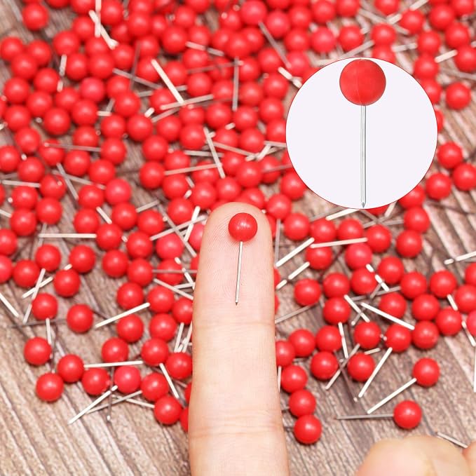Map Tacks Push Pins Small Size 300 Packs - Image 2