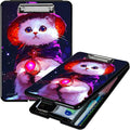 Purple White Cat A4 Clipboard by Unknown