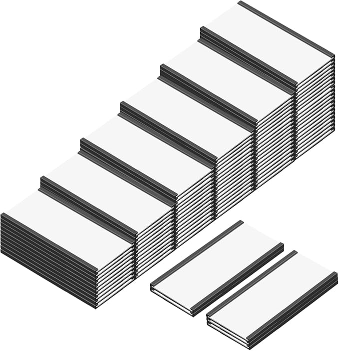 C Channel Magentic Label Holders 2x4 Inch, Magnetic Data Card Holders File - Image 8