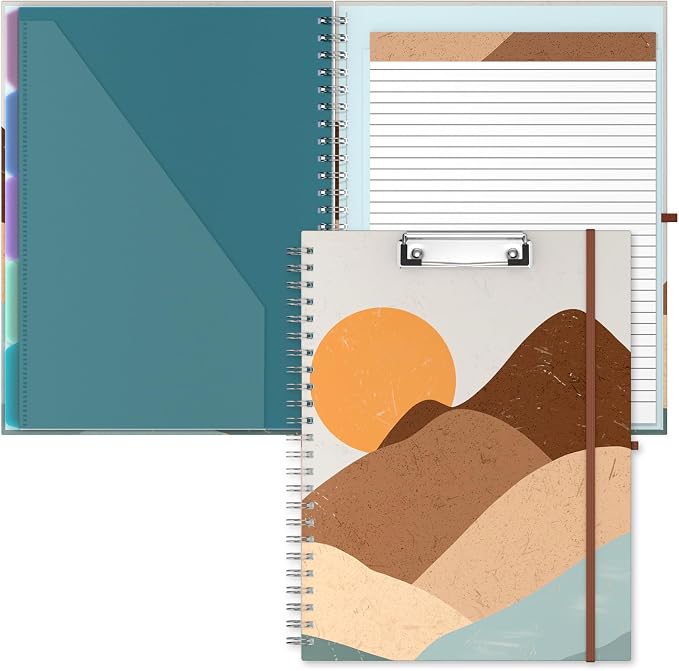 Hongri Clipboard Folio with Refillable Lined Notepad, 8.5 x 11 Folders with by Hongri