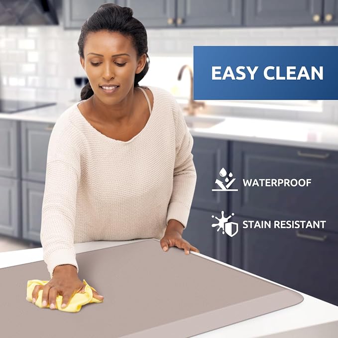 KitchenClouds Kitchen Mat Cushioned Anti Fatigue Rug 20"x32" Water Resistant - Image 3