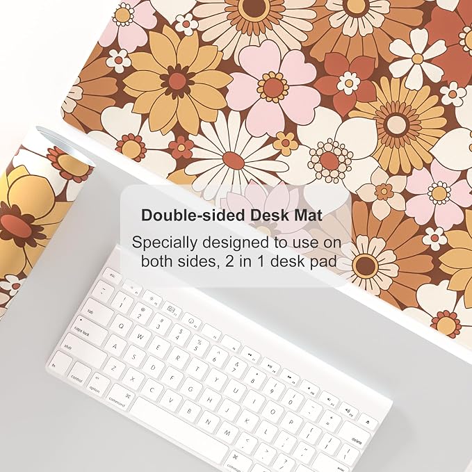 Colorful Star Large Mouse Pad, PU Leather Waterproof Desk Mat, Computer Gaming - Image 4