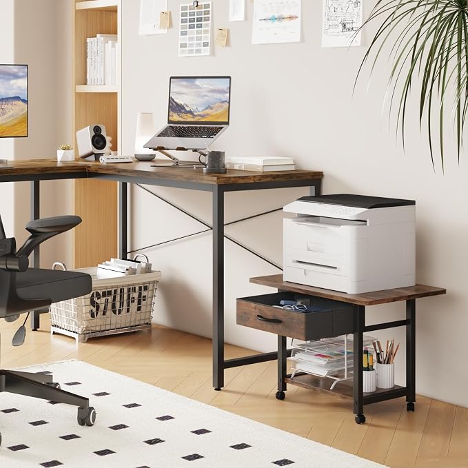 YAOHUOO 22"x15" Large Printer Stand - Image 4