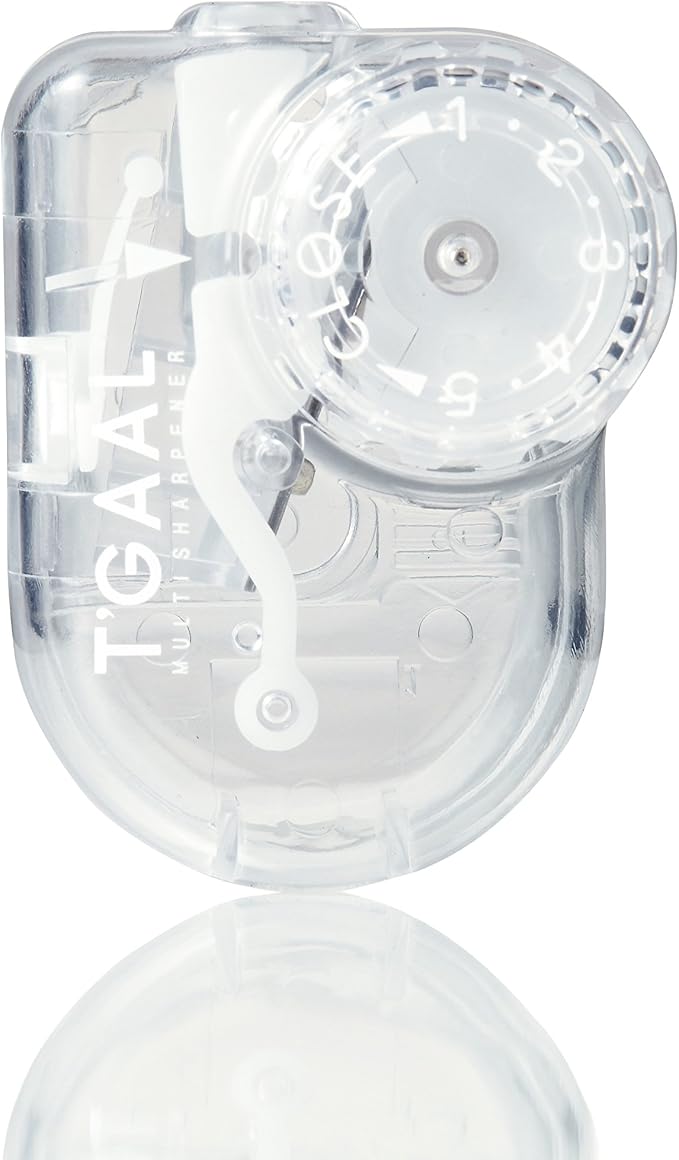 KUTSUWA Hi LiNE T'GAAL Angle Adjustable Pencil Sharpener | Clear, 1 ea. by Kutsuwa