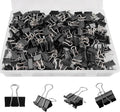 180 Pcs Small Binder Clips Black, 0.59 in/15mm Mini Binder Paper Clips by Unknown