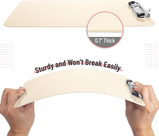 Mr. Pen- Plastic Clipboard, 12.5" x 9", 2 Pack, Clipboard Plastic | Low-Profile - Image 4