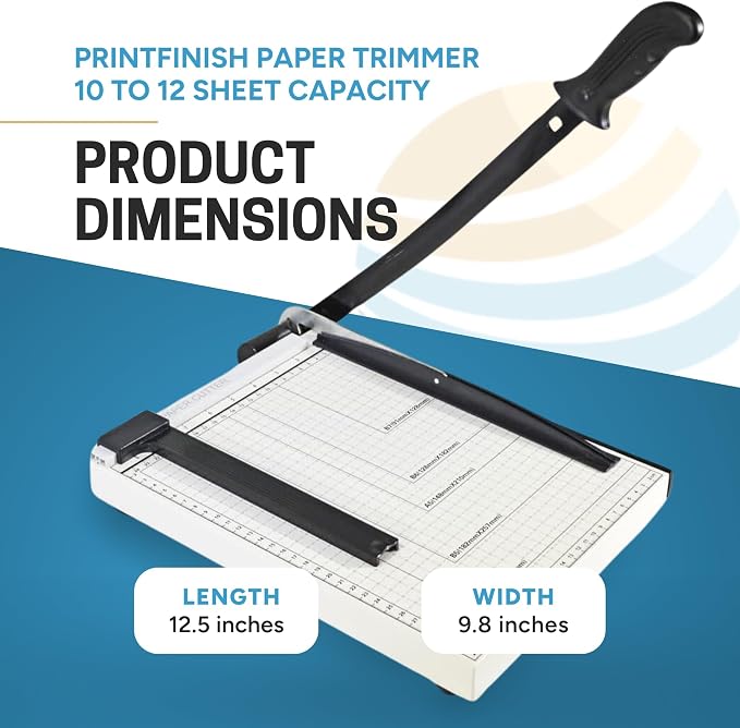PrintFinish Paper Trimmer 10 to 12 Sheet Capacity, Good - Image 2