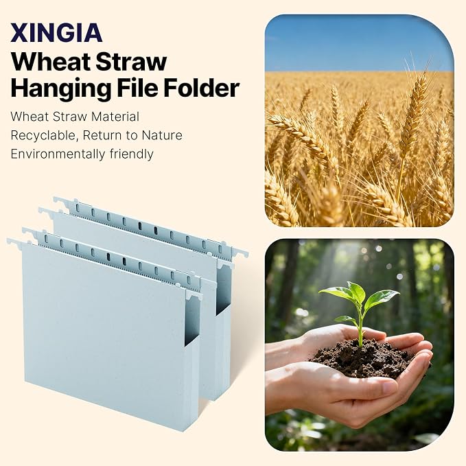 XINGIA Hanging File Folders Letter Size, Heavy Duty 1" Expanding Hanging File - Image 6