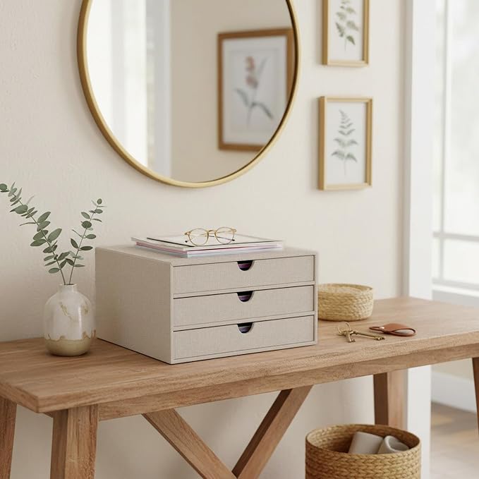 UnionBasic Document Organizer, 3-Drawer File Cabinet Document Storage Box - Image 6