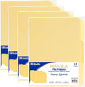 BAZIC Products Letter Size Manila File Folders, 1/3-Cut Tab, 12 Pack, by BAZICProducts