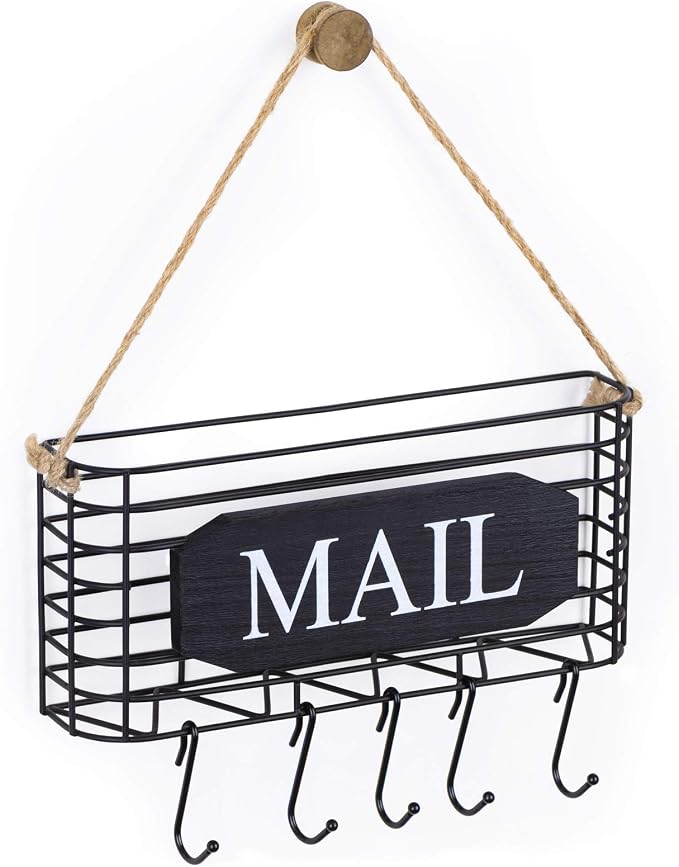 SRIWATANA Mail Key Holder for Wall, Mail Organizer Wall Mount, Small Size by SRIWATANA
