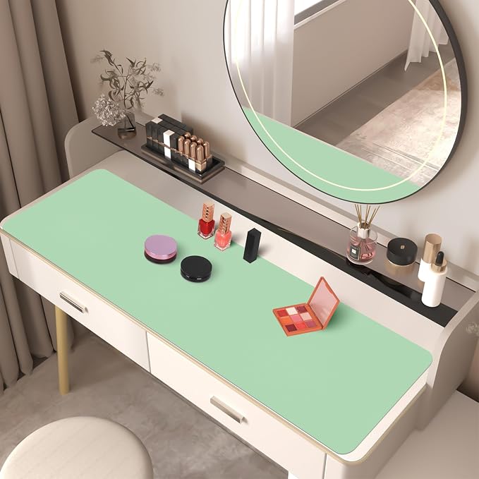 Large Green Desk Mat, Long Mouse Pads - Image 4