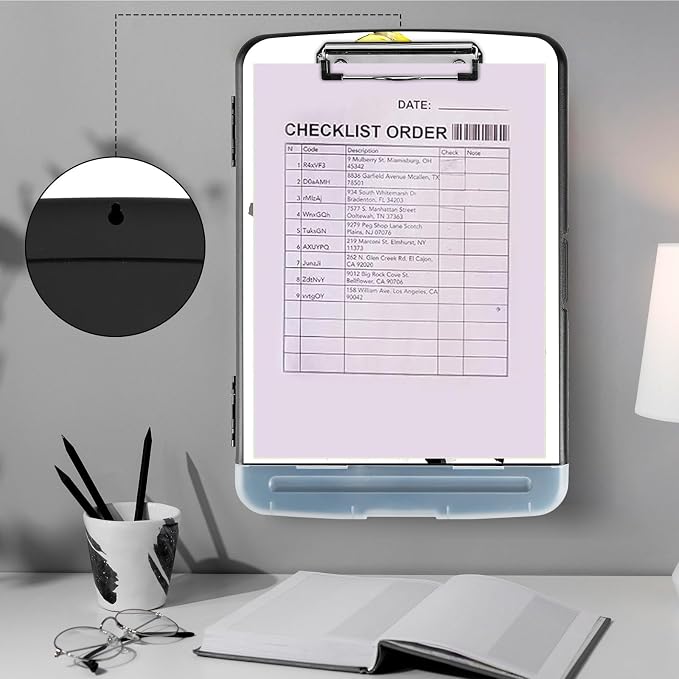 Heavy Duty Plastic Storage Clipboard - Image 4