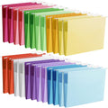 Yaomiao 24 Pack Hanging File Folders 3 Pleats Letter Size File Cabinet Folders by Yaomiao