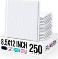 Fuxury White Bubble Mailers 8.5x12 Bubble Envelopes 250 Pack Self Seal | Usable by Fuxury