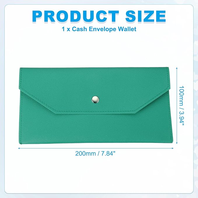 PATIKIL Cash Envelope Wallet, Budget Cash Holder Reusable Money Bag Pouch - Image 2