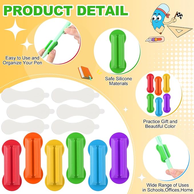 Sherr 60 Pack Adhesive Pencil Holders - Image 3