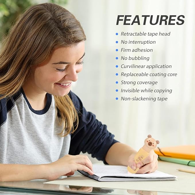 Correction Tape, Mini Retractable Correction Tape Pen, - Image 6