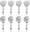 JANYUN 50 Pcs Retractable Badge Reel Clips Holder by JANYUN