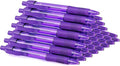 deegtran Pens Bulk, 30 Pack No Bleed Purple Ink Click Pens by DEEGTRANPENS