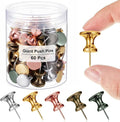 Outus 60 Pcs Giant Push Pins Jumbo Tacks 1/1.8inch Plastic Head by Outus