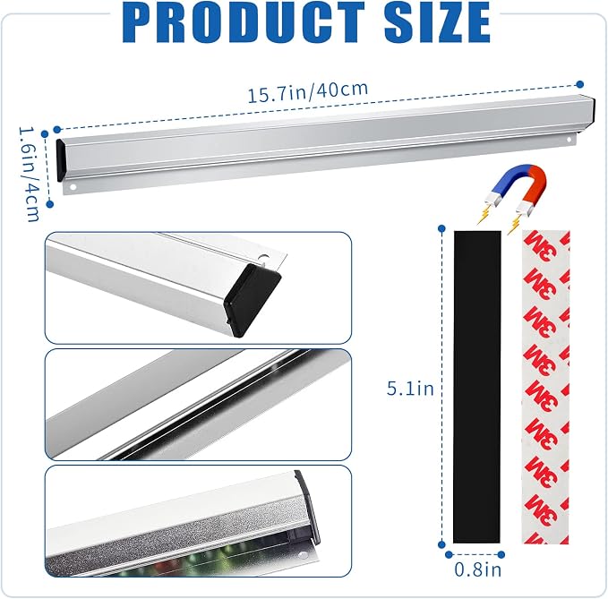 Ticket Rack Magnetic Restaurant Order Holder Slide Check Rack Kitchen Ticket - Image 2