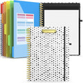 Sooez Clipboard with Refillable Notepad, Clipboard Folder with 10 Storage by Sooez