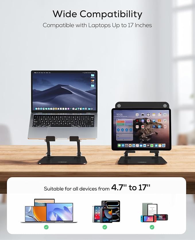 Nulaxy Fully Adjustable Laptop Stand - Image 7