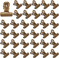 CRASPIRE 35Pcs Bronze Bulldog Clips Vintage Metal Binder Hinge Mini Clips by CRASPIRE