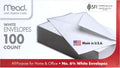 Mead 100PK #6 White Envelope, 6 3/4 inch by Mead