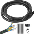 1/4 Inch Wire Loom Split Tubing - 15 ft Cord Protector Electric Wires Covers by ALLWIN
