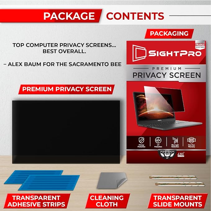SightPro 14 Inch 16:10 Laptop Privacy Screen Filter - Image 6
