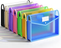 7 Pack Plastic Expanding File Folder, Transparent envelopes by XingDuing
