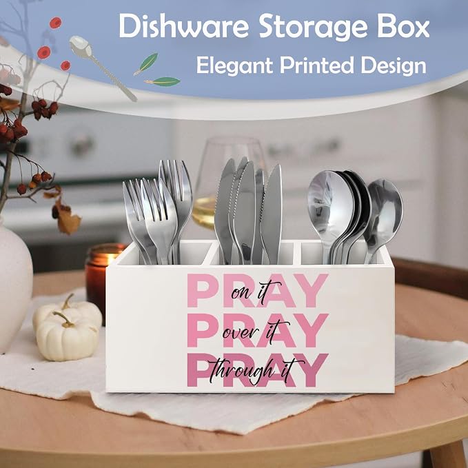 SNNDER Christian Pen Holder for Desk, Prayer Christian Gifts for Women - Image 5