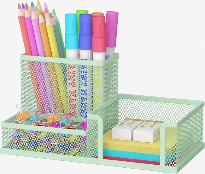 SUPEASY Pen Holder Desk Organizer, Office Supplies Pencil Holder by SUPEASY
