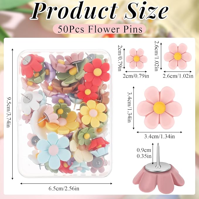 Dispowreath 50 Pcs Flower Push Pins - Image 2