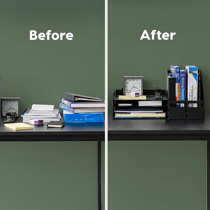 IRIS USA Magazine Holder, Compact File Storage Mini File Organizer - Image 8