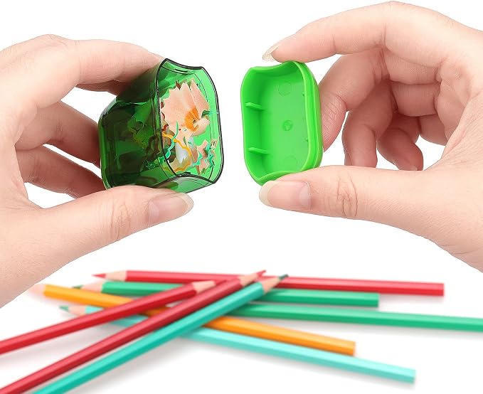 8 Pack Pencil Sharpener Manual, Double Holes - Image 4