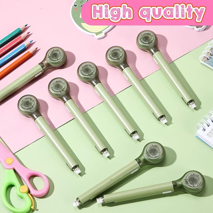 Gersoniel 10 Pack Correction Tape Pen Correctional Ink Tape Push Pull Protective - Image 4