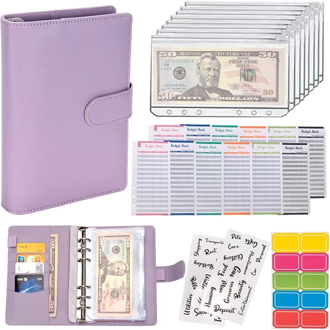 NICOOTH Budget Binder A6 Money Saving Binder by NICOOTH
