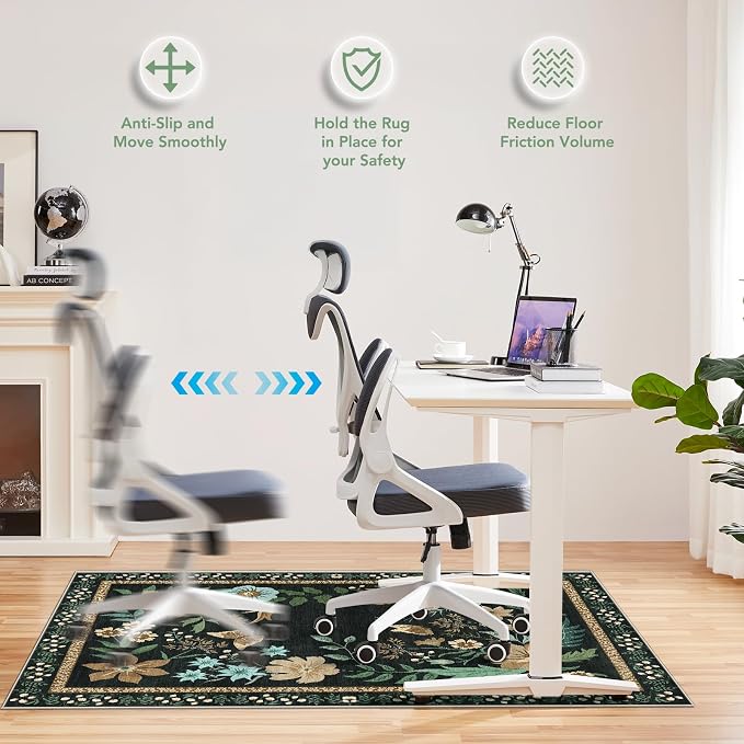 Office Chair Mat for Hardwood Floor&Tile Floor, Under Desk Rug for Rolling - Image 4