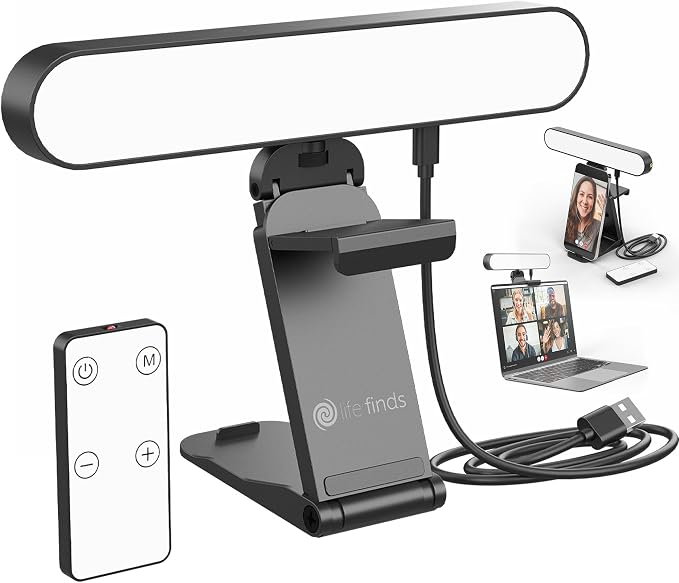 Life Finds Webcam Light for Streaming on Monitor or Laptop, Freestanding Video by LifeFinds