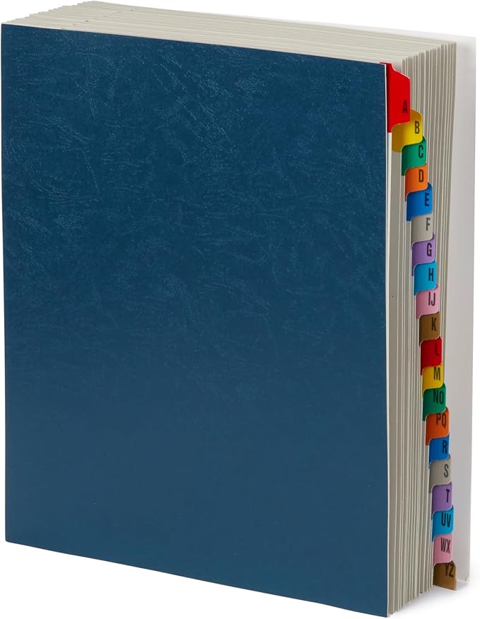 Blue Summit Expanding Desk File Sorter Organizer, Alphabetical File Organizer - Image 9