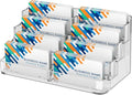 MaxGear Acrylic Business Card Holder, Desktop Card Display Stand, 8 Pockets | by MaxGear