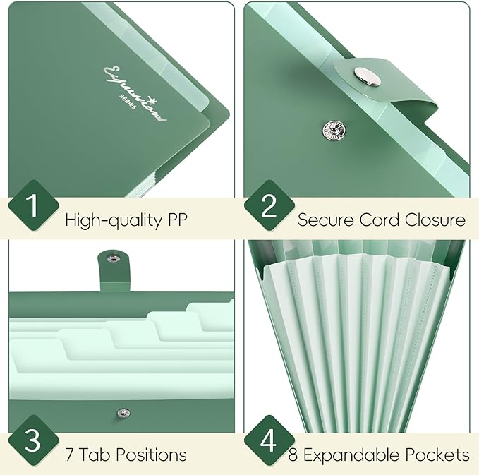 Sooez Elegant Accordion File Organizer - Image 5